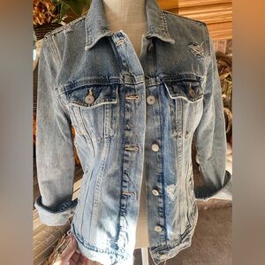 Old Navy Distressed Jean Jacket